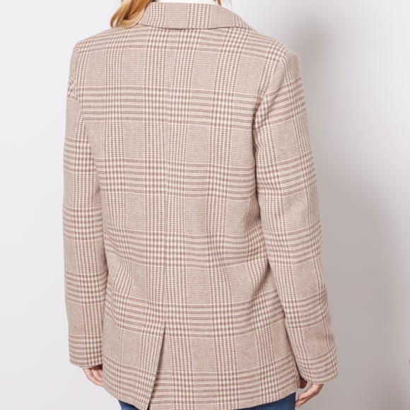 Evereve x Z Supply Anna Plaid Blazer - Picture 4 of 8